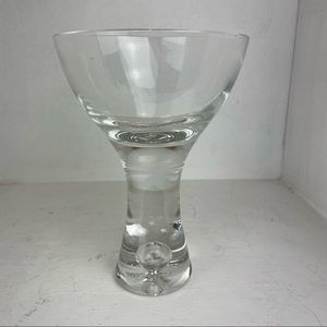 Southern Living at Home Tribeca Glass Hand Made in Poland Martini Bubble Clear.